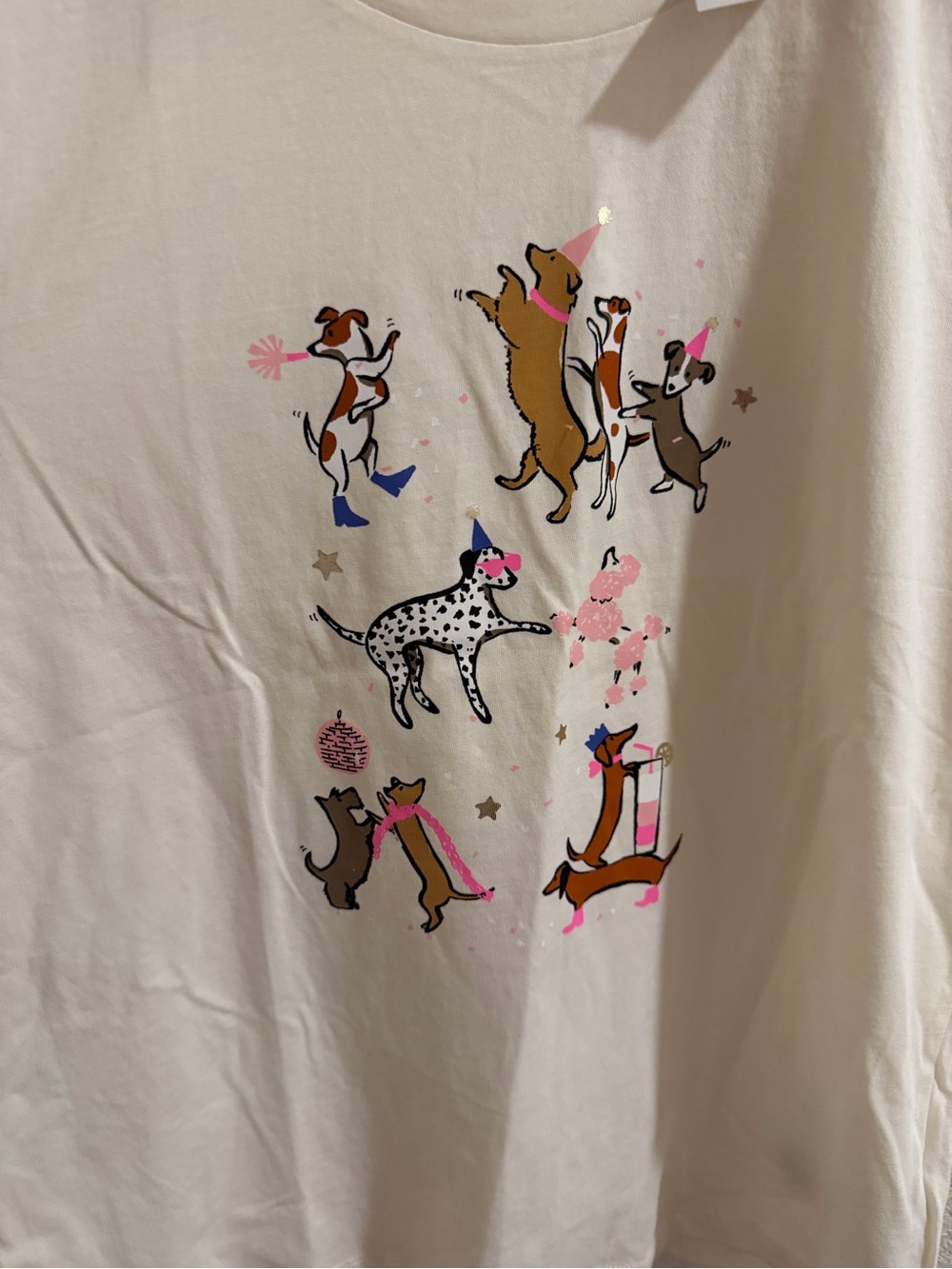 J. Crew Party Dogs Print Size M 💯% Cotton - Picture 7 of 10
